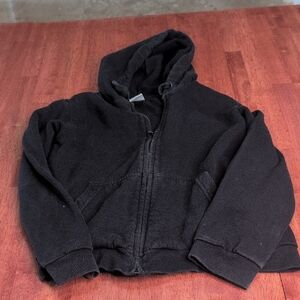 Kids Black Hoodie Jacket